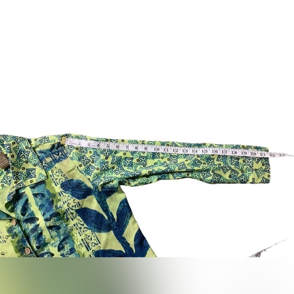 Jane Ashley Casual Lifestyle Green Blue Floral - Picture 8 of 16